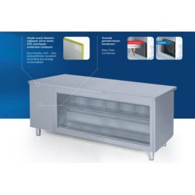 İCEİNOX  STS K 515 CR TEZGAH TİP BUZDOLABI  ÖNÜ CAMLI -2 / +8 