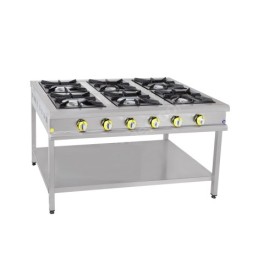 İNOXMASTER 6'Lı Taban Raflı Ocak Gazlı/LPG