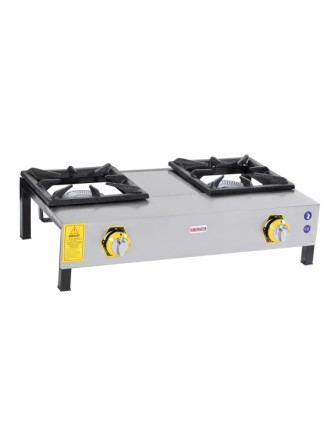 İNOX MASTER 2'Lİ LOKANTA OCAĞI KISA AYAK GAZLI / LPG