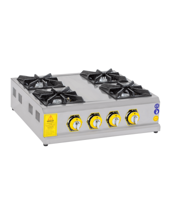 İNOX MASTER 4'LÜ SET ÜSTÜ OCAK GAZLI/LPG 90X90X25