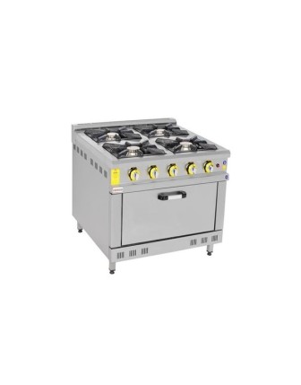 İNOX MASTER 4'LÜ KUZİNE GAZLI/LPG 100X100X85