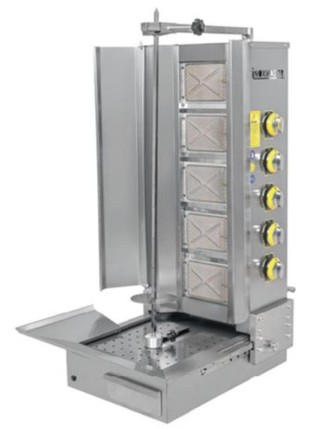 İNOX MASTER 5'Lİ DÖNER OCAĞI GAZLI/LPG