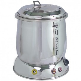 ÜRET ÇELİK 15 Litre Parlak Çorba Isıtıcısı (CRB 6)