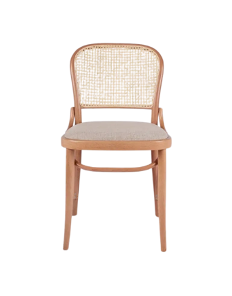 Sırt Hazeranlı Oturum Döşemeli Ahşap Thonet Sandalye RET43