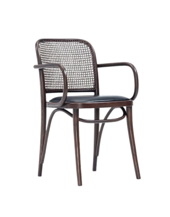 Sırt Hazeranlı Oturum Döşemeli Kollu Thonet Sandalye RET45