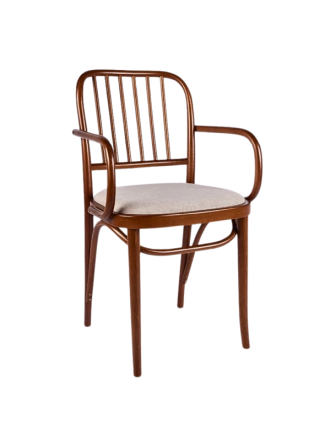 Sırt Çıtalı Oturum Döşemeli Kollu Thonet Sandalye RET48