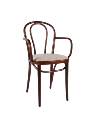 Oturum Döşemeli Kollu Ahşap Thonet Sandalye RET70