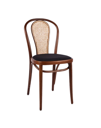 Sırt Hazeranlı Oturum Döşemeli Ahşap Thonet Sandalye RET72