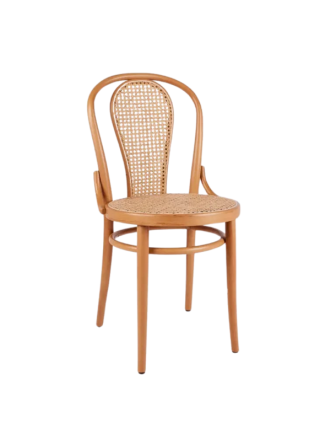 Oval oturum Sırt ve oturum hazeranlı Ahşap Thonet Sandalye as74