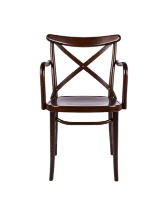 Çapraz Sırt Oturum Kontralı Kollu Ahşap Thonet Sandalye ret90