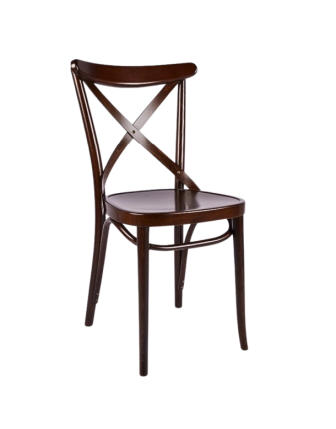 Sırt Çapraz Çıtalı Oturum Kontralı Ahşap Thonet Sandalye ret11