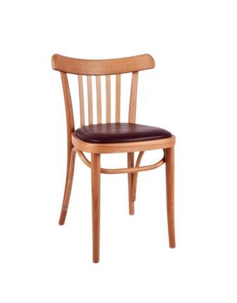 Sırt Çıtalı Oturum Döşemeli Ahşap Thonet Sandalye ret80